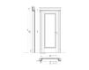 Схема Дверь деревянная Bisanzio New design porte 700 713RM/QQ/A Классический / Исторический / Английский