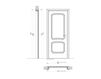 Схема Дверь деревянная Villa Paolina New design porte 700 762/QQ/A Классический / Исторический / Английский