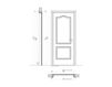 Схема Дверь деревянная Villa Piovene New design porte 700 712/QQ/E 2 Классический / Исторический / Английский