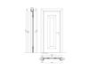 Схема Дверь деревянная Mondrian New design porte 500 913/QQ/06 Классический / Исторический / Английский