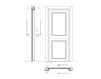 Схема Дверь деревянная Giudetto New design porte Metropolis 1011/QQ/F20 Классический / Исторический / Английский