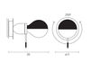 Схема Светильник настенный Grupo B.Lux Deco ILDE W orientable Современный / Скандинавский / Модерн