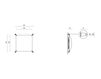 Схема Светильник настенный Grupo B.Lux Deco VEROCA WALL 40x40 DIMABLE Wall lamps Современный / Скандинавский / Модерн