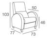 Схема Кресло Raga Desing Collection 2014 SILLON DENIA (RELAX) Ар-деко / Ар-нуво / Американский
