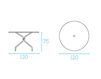 Схема Стол для террасы Cambi Emu Group Classic 2013 805 Минимализм / Хай-тек