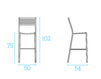 Схема Барный стул Segno Emu Group Classic 2013 264 Минимализм / Хай-тек