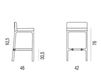 Схема Барный стул FLUX Bross Italia 2014 1509 BI Современный / Скандинавский / Модерн