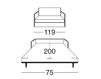 Схема Диван Space Alberta Salotti The Sofa Bed 1SPAPDP Классический / Исторический / Английский