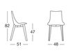 Схема Стул Scab Design / Scab Giardino S.p.a. Marzo 2806 FW 315 Современный / Скандинавский / Модерн