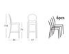 Схема Барный стул IGLOO BARSTOOL Scab Design / Scab Giardino S.p.a. Marzo 2358 100 Современный / Скандинавский / Модерн