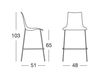 Схема Барный стул ZEBRA TECHNOPOLYMER BARSTOOL Scab Design / Scab Giardino S.p.a. Marzo 2566 15 Современный / Скандинавский / Модерн