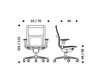 Схема Кресло ICF Office Una 3833625  gray Современный / Скандинавский / Модерн