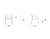 Схема Стул с подлокотниками  Casprini 2011 - Europe TIFFANY armchair Современный / Скандинавский / Модерн