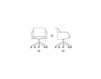 Схема Кресло Grace Vigano Office Office MGA3HB5 Cat B (Grey) Современный / Скандинавский / Модерн