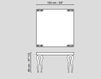 Схема Стол обеденный Silhouette VGnewtrend Home Decor 7511556.95 Лофт / Фьюжн / Винтаж / Ретро