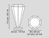 Схема Подставка декоративная Diamante Cadeau VGnewtrend Home Decor 7511303.95 Лофт / Фьюжн / Винтаж / Ретро