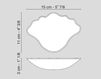 Схема Посуда декоративная Shell VGnewtrend Home Decor 5001795.95 Восточный / Японский / Китайский