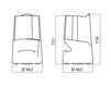 Схема Барный стул Infiniti Design Outdoor BRONCIO HIGH STOOL 1 Современный / Скандинавский / Модерн