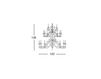 Схема Люстра Euroluce Lampadari  Elite Alicante white L12+12+6 Классический / Исторический / Английский