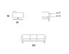 Схема Диван Citterio Meda Sofa KAREL 154CB 5 Современный / Скандинавский / Модерн