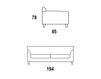 Схема Диван Citterio Meda Sofa MINORCA 442CB 3 Современный / Скандинавский / Модерн