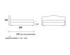 Схема Кровать Citterio Meda Beds ARIEL capitonnè 240CLML 4 Современный / Скандинавский / Модерн