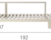 Схема Диван для террасы Tribu Pure Sofa White 01204-03 C01203 C01203BM Современный / Скандинавский / Модерн