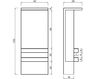 Схема Полотенцесушитель Shelf MG 12 I Geometrici T0400.220.01 Современный / Скандинавский / Модерн