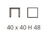 Схема Столик приставной Asnaghi moderno raymond 40 Классический / Исторический / Английский