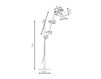 Схема Лампа напольная La Lampe Gras by DCW éditions GRAS LAMPS 215 L BL-BLUE Современный / Скандинавский / Модерн