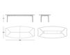 Схема Стол обеденный GAULINO B.D (Barcelona Design)  TABLES GAULINO 300 cm Glass Лофт / Фьюжн / Винтаж / Ретро