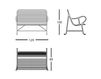 Схема Скамейка B.D (Barcelona Design) ARMCHAIRS GARDENIAS BENCH 4 Лофт / Фьюжн / Винтаж / Ретро