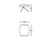 Схема Пуф LOUNGER B.D (Barcelona Design) ARMCHAIRS LOUNGER Footstool Swivel structure Лофт / Фьюжн / Винтаж / Ретро
