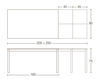 Схема Стол обеденный Altacom Italia 2015 Basic AT062/160 lacquered Современный / Скандинавский / Модерн