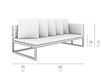 Схема Диван для террасы Gandia Blasco 2015 Sofa Modular 1 Saler Náutica brown  Современный / Скандинавский / Модерн