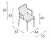 Схема Стул с подлокотниками bigframe Alias Design 2015 440 4 Современный / Скандинавский / Модерн