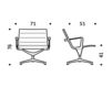 Схема Кресло ICF Office 2015 1953083 С 511 Современный / Скандинавский / Модерн