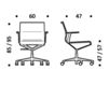 Схема Кресло ICF Office 2015 3695702 B 231 Современный / Скандинавский / Модерн