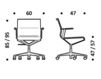Схема Кресло ICF Office 2015 3695703 С 511 Современный / Скандинавский / Модерн
